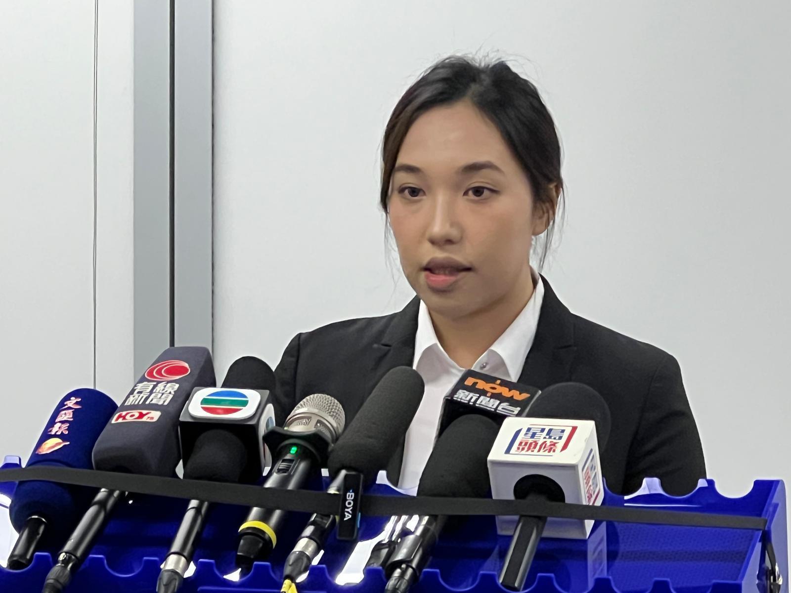 油尖警區特別職務隊第一隊督察李穎曦。