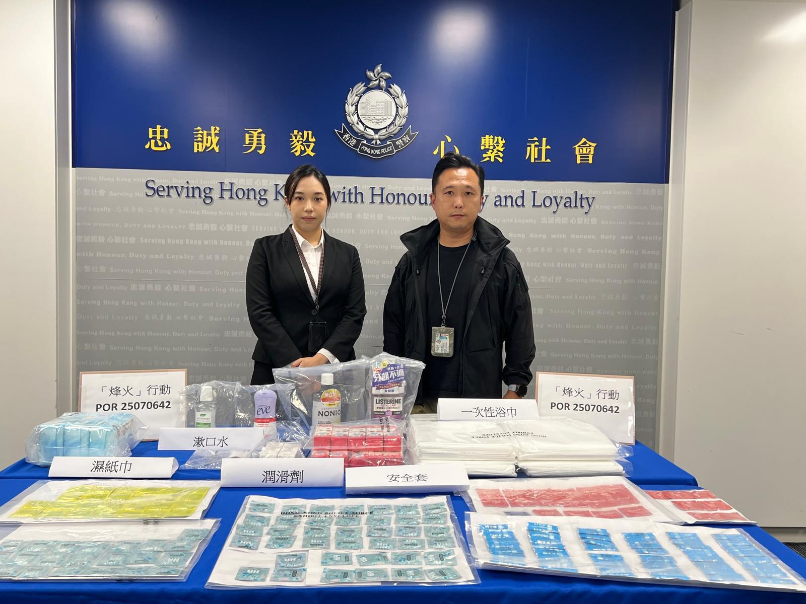 警油尖區掃黃拘30男女包括兩嫖客,最老70歲。