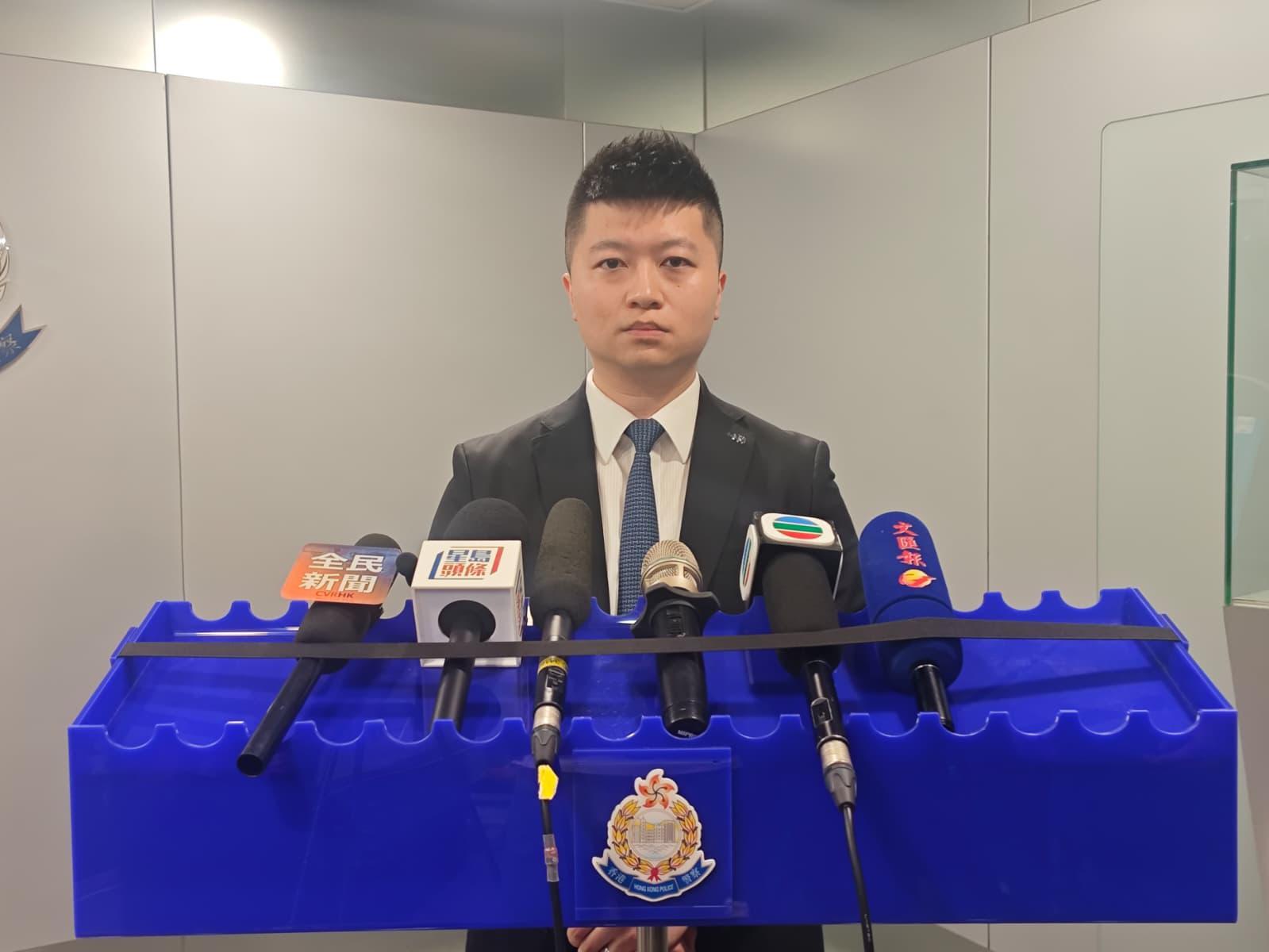 毒品調查科高級督察鄧駿穎。