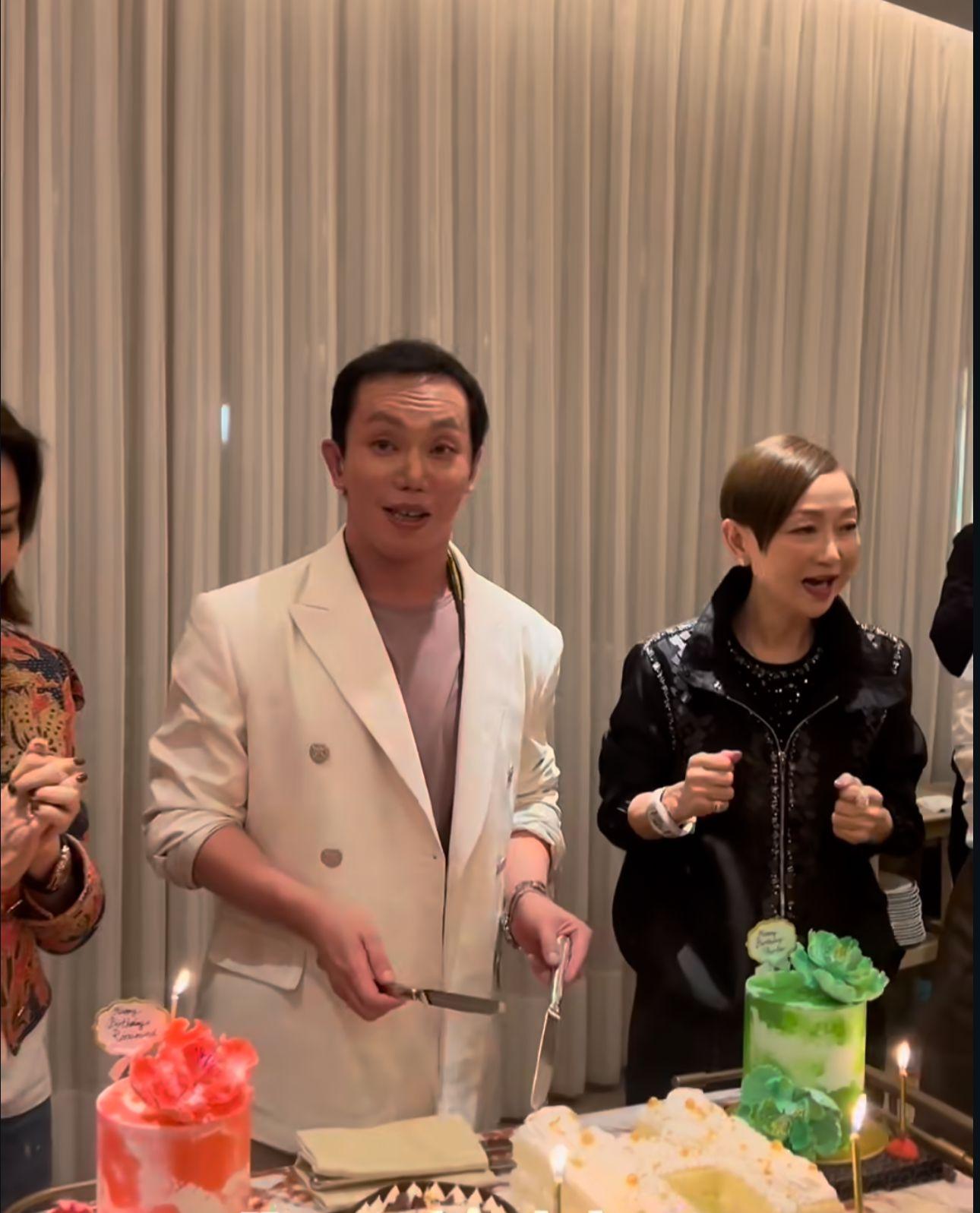 陳柏熹昨晚與家人及好友慶祝38歲生日。