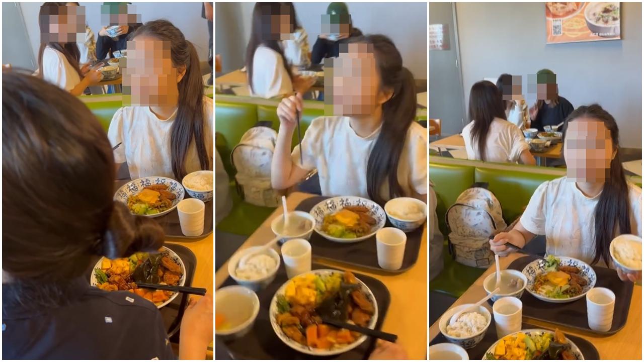 近日城市大學有大學生在食堂內因座位問題與兩名操普通話的女子發生爭執。(Threads)