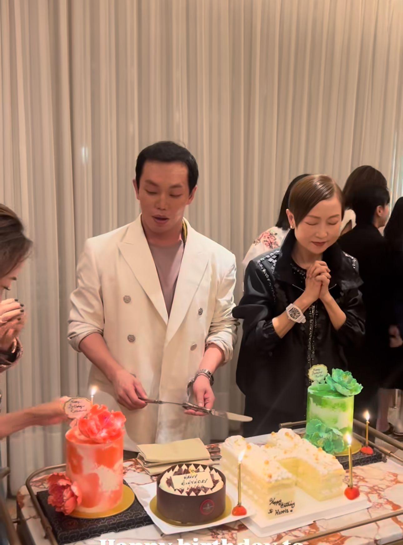 陳柏熹昨晚與家人及好友慶祝38歲生日。