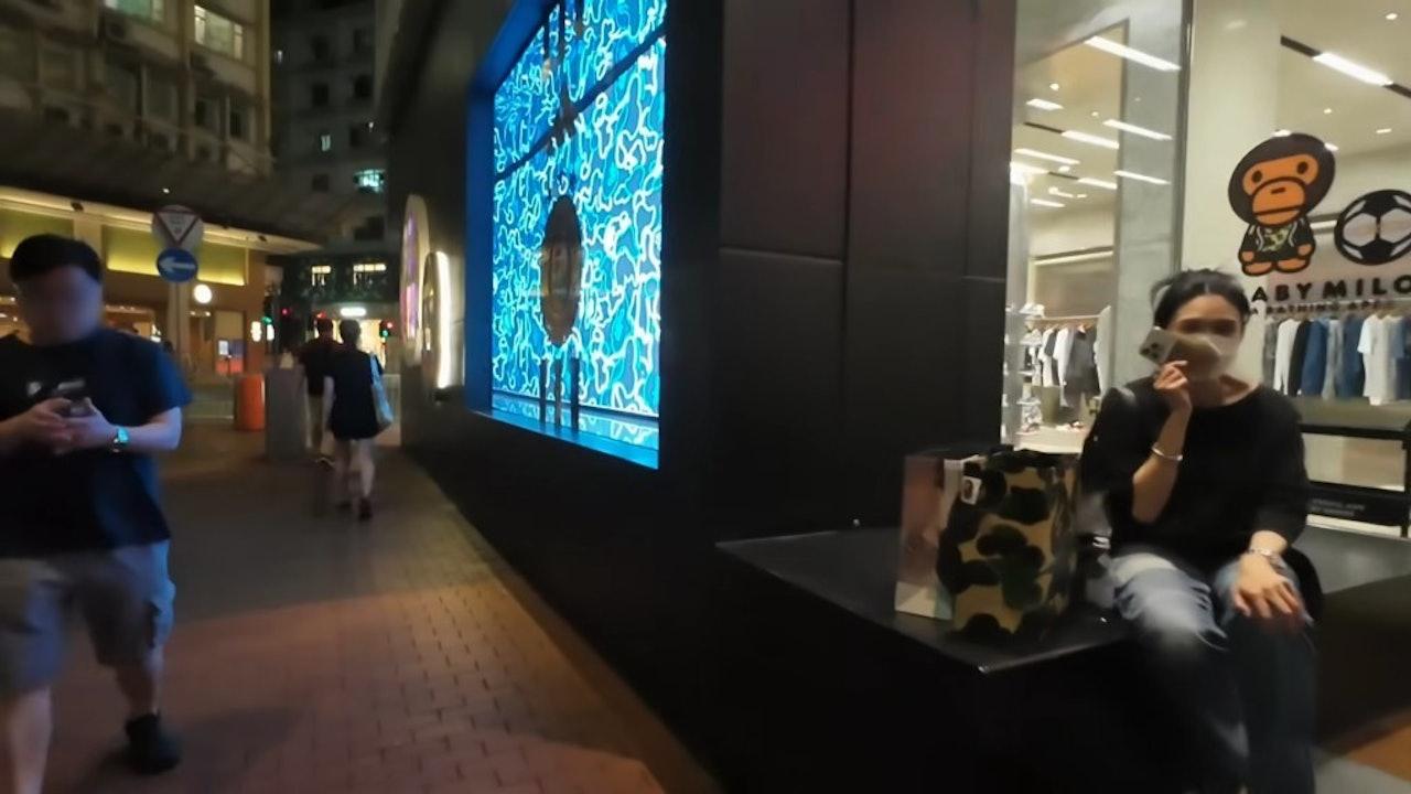 邱淑貞被巧遇現身銅鑼灣。