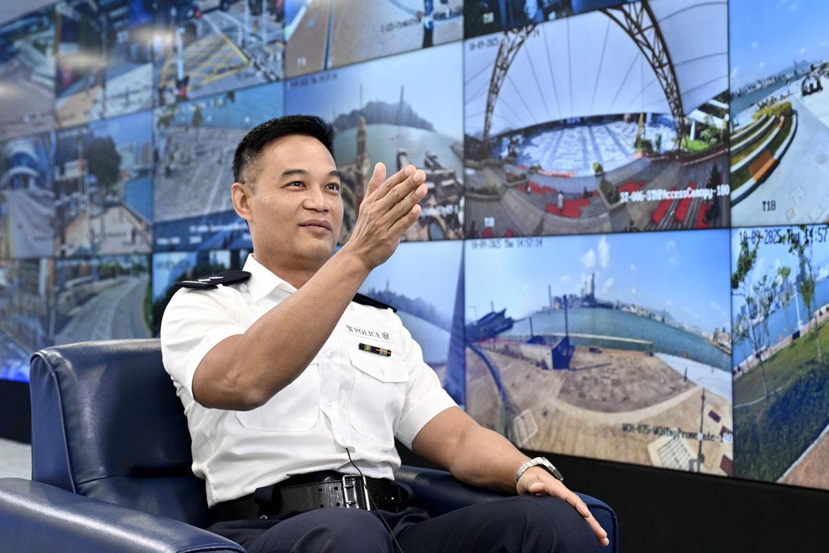 梁銘亮期望未來可向更多政府部門分享影像,善用公共資源。(政府新聞網)