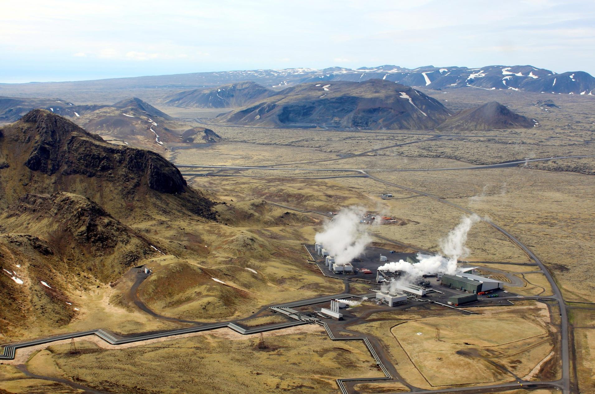 冰島首都雷克雅維克附近一座地氣發電廠。(資料圖片)