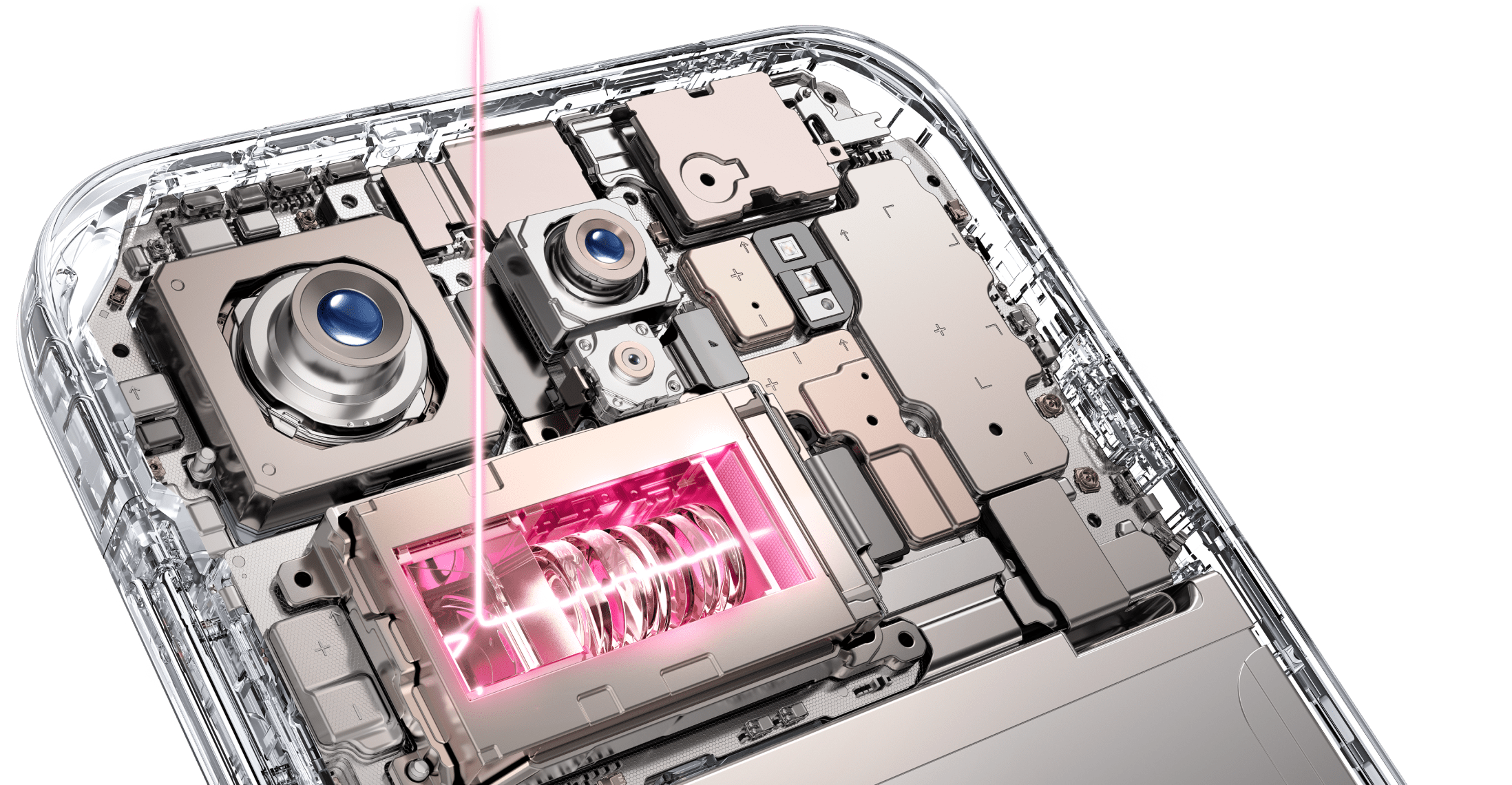 界首見的 200MP Hasselblad 潛望式長焦鏡頭,採用 1/1.56 吋大底感光元件,支援 DCG-HDR 雙轉換增益技術,配合 70mm 焦段 f/2.1 光圈與 Prism Hybrid OIS 光學防手震,長焦畫質達到全新高度。