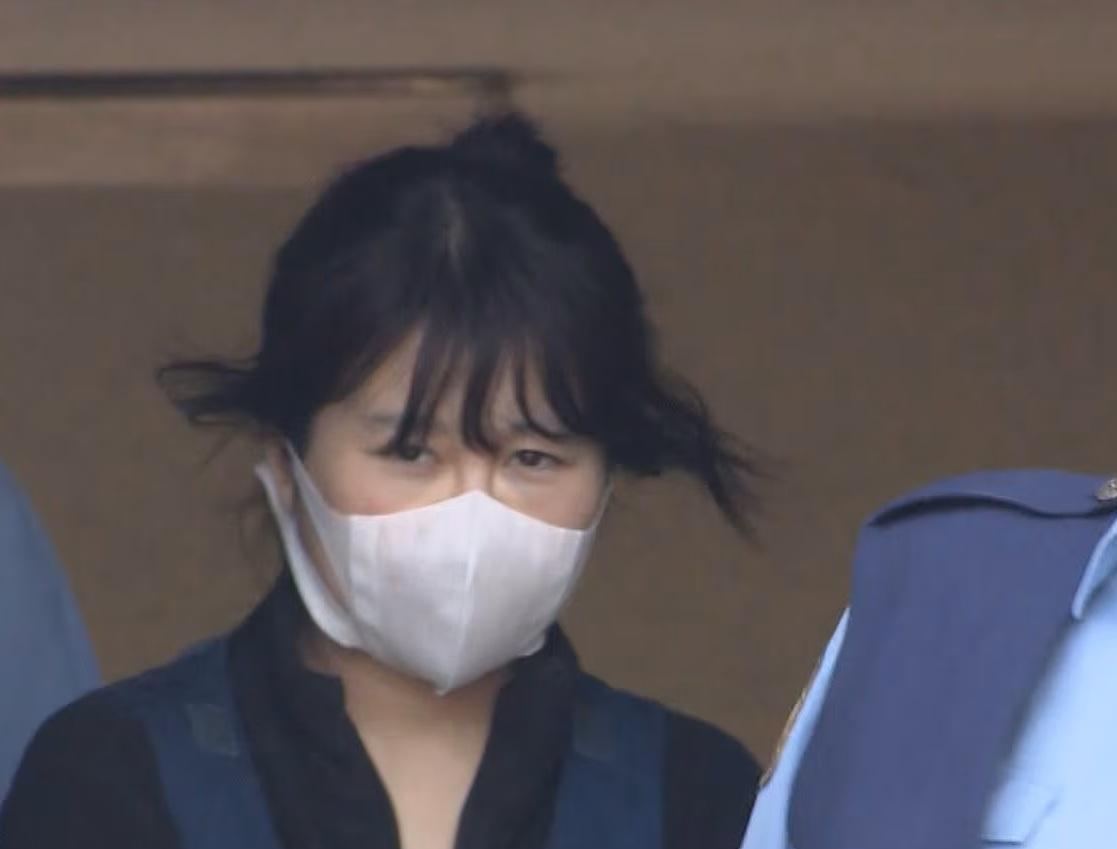 疑殺害男友被捕的淺香真美。(新聞截圖)