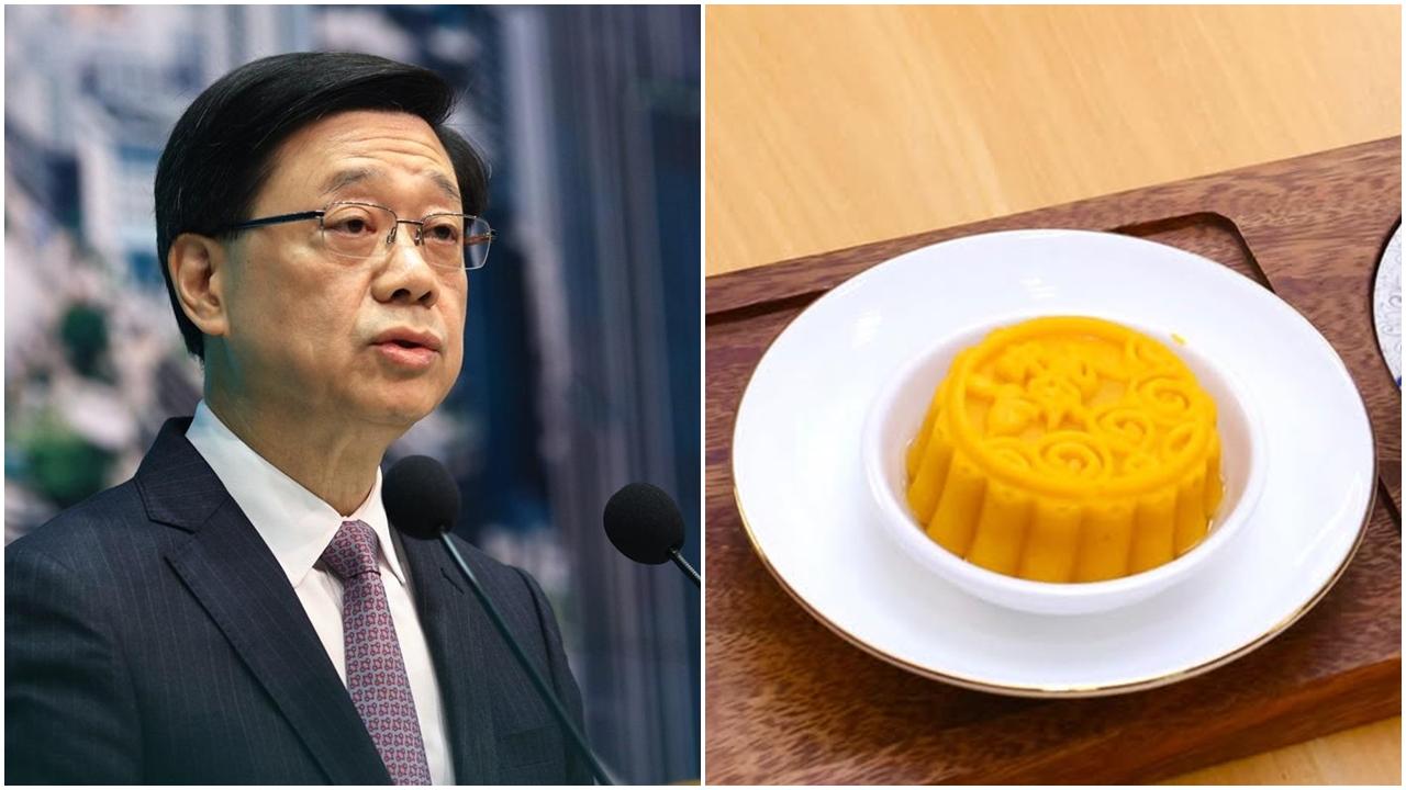 李家超表示早前到訪一護理安老院,與長者們共嚐以南瓜、奶黃及紅豆製的軟餐月餅,提早慶祝佳節。(資料圖片/李家超Facebook)