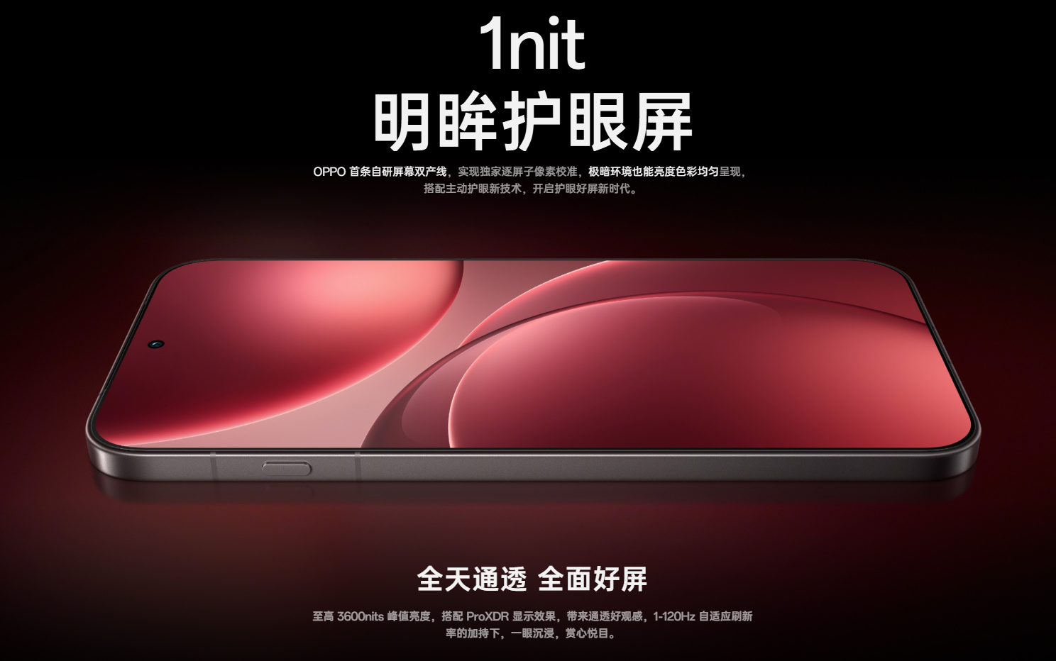 OPPO Find X9 Pro採用6.78″ AMOLED護眼屏幕。