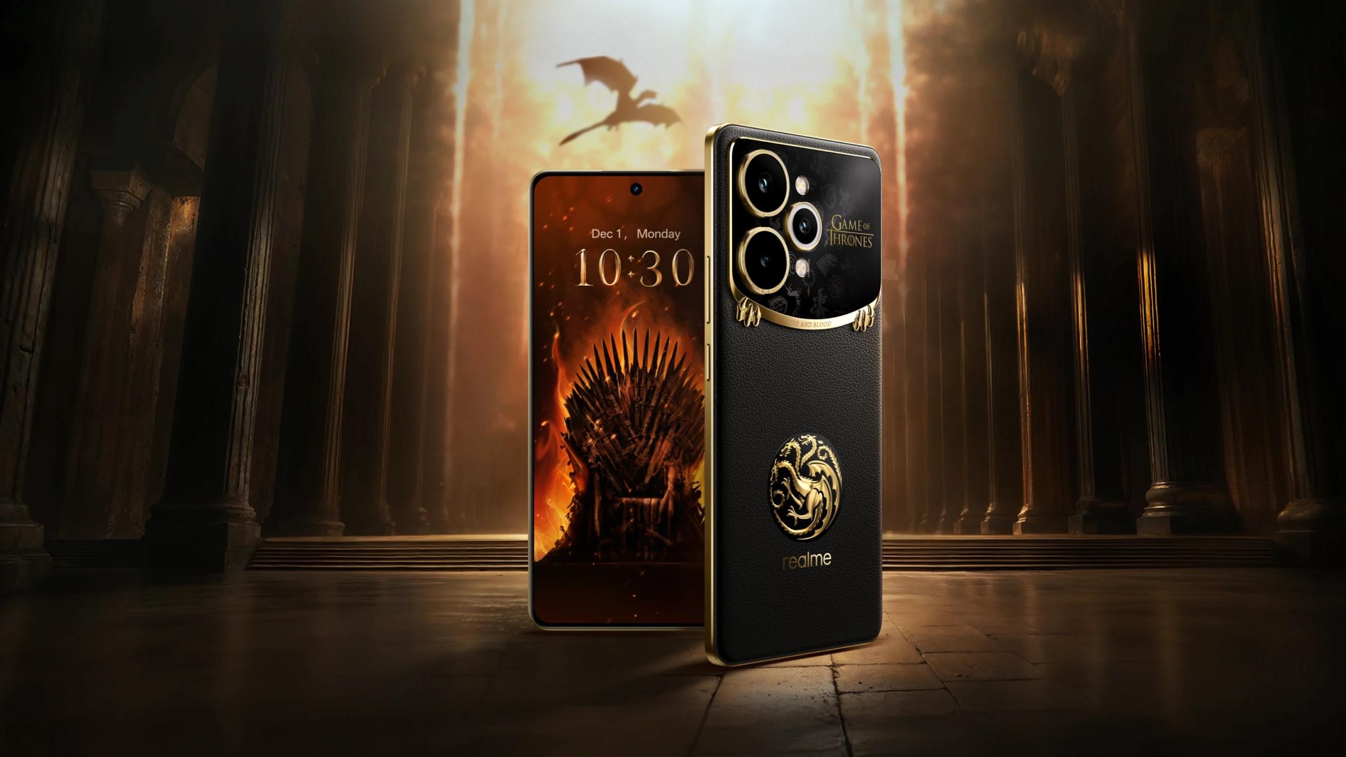realme 15 Pro為全球首部聯乘《權力遊戲》特別版手機,限量5000套。