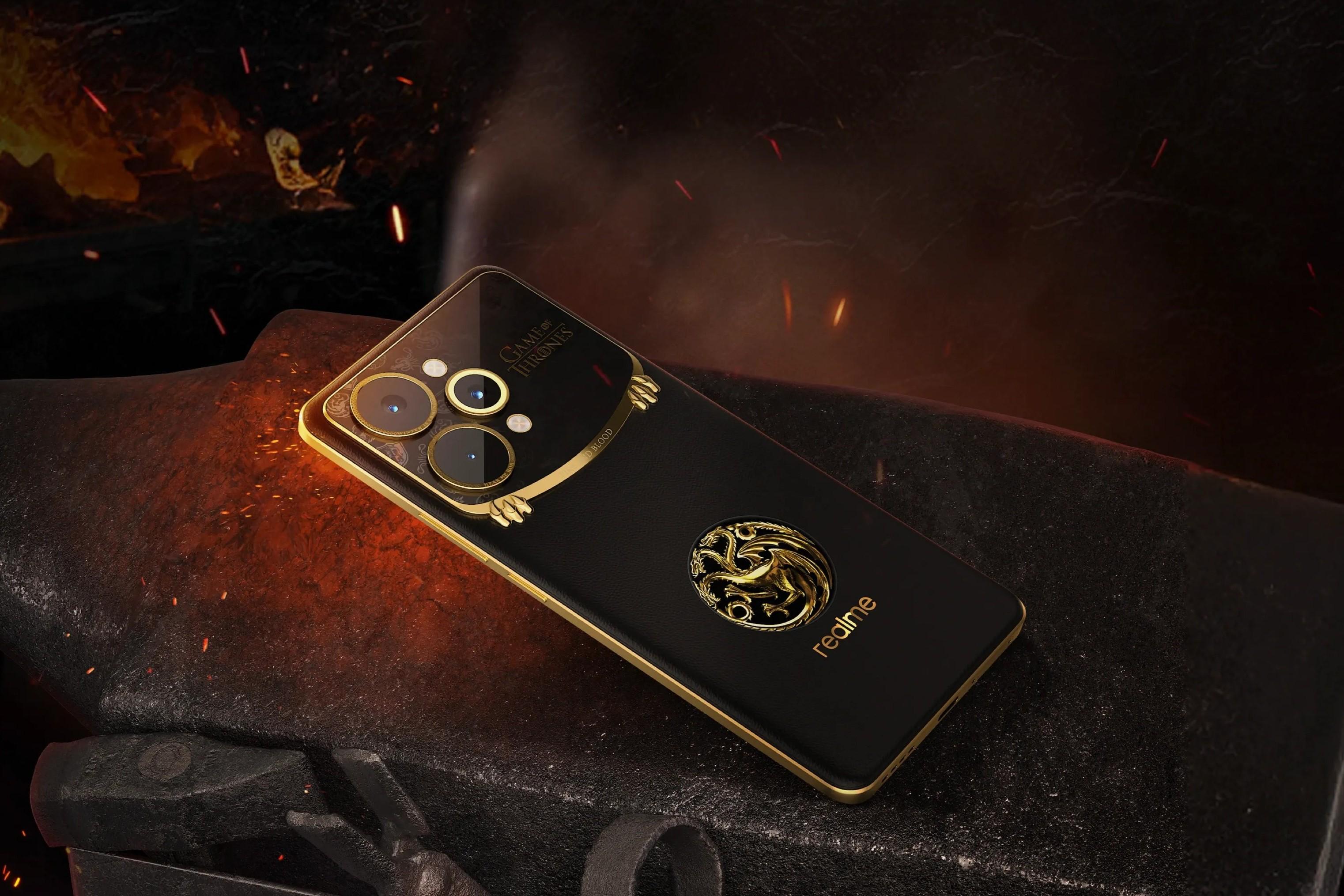 realme 15 Pro《權力遊戲》限量版機身設計充滿細節。