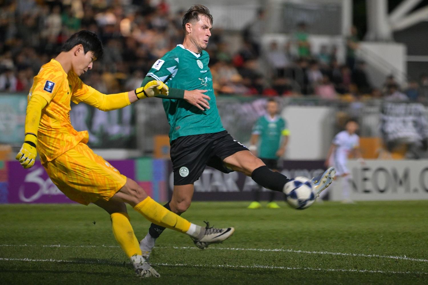 大埔3:3迫和北京國安。(中新社)