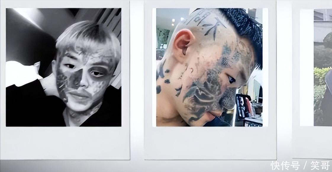 「紋面男孩」夏朝勇9歲起第一次紋身。
