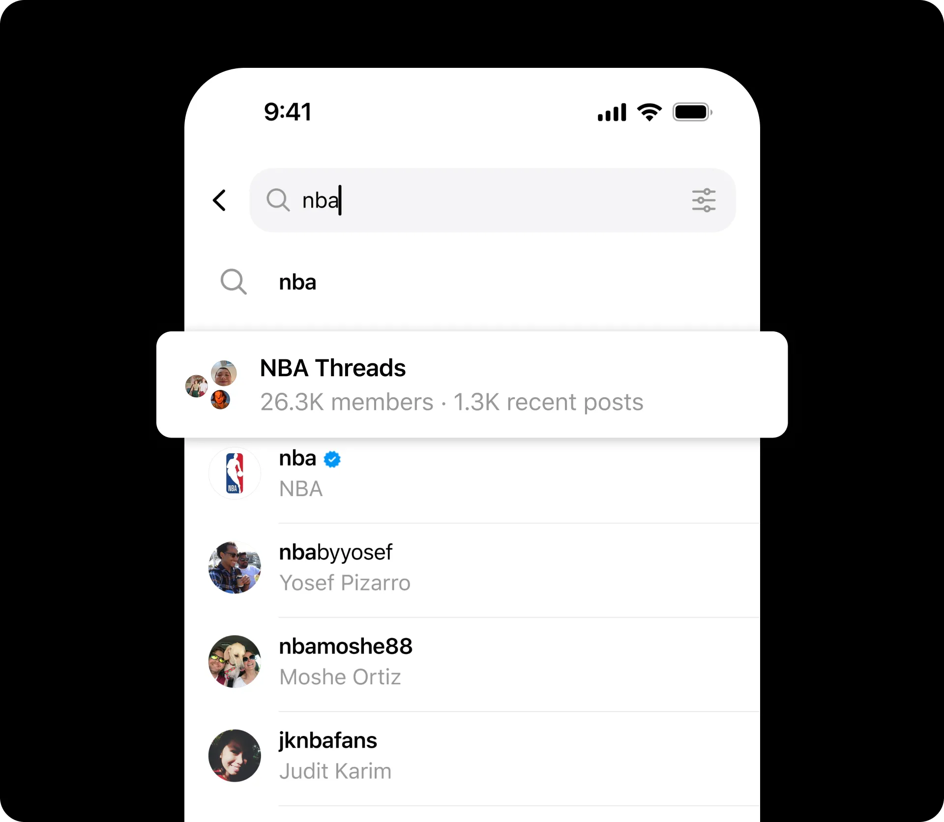 Threads新功能|特定的話題例如NBA、TV等已有Communities。