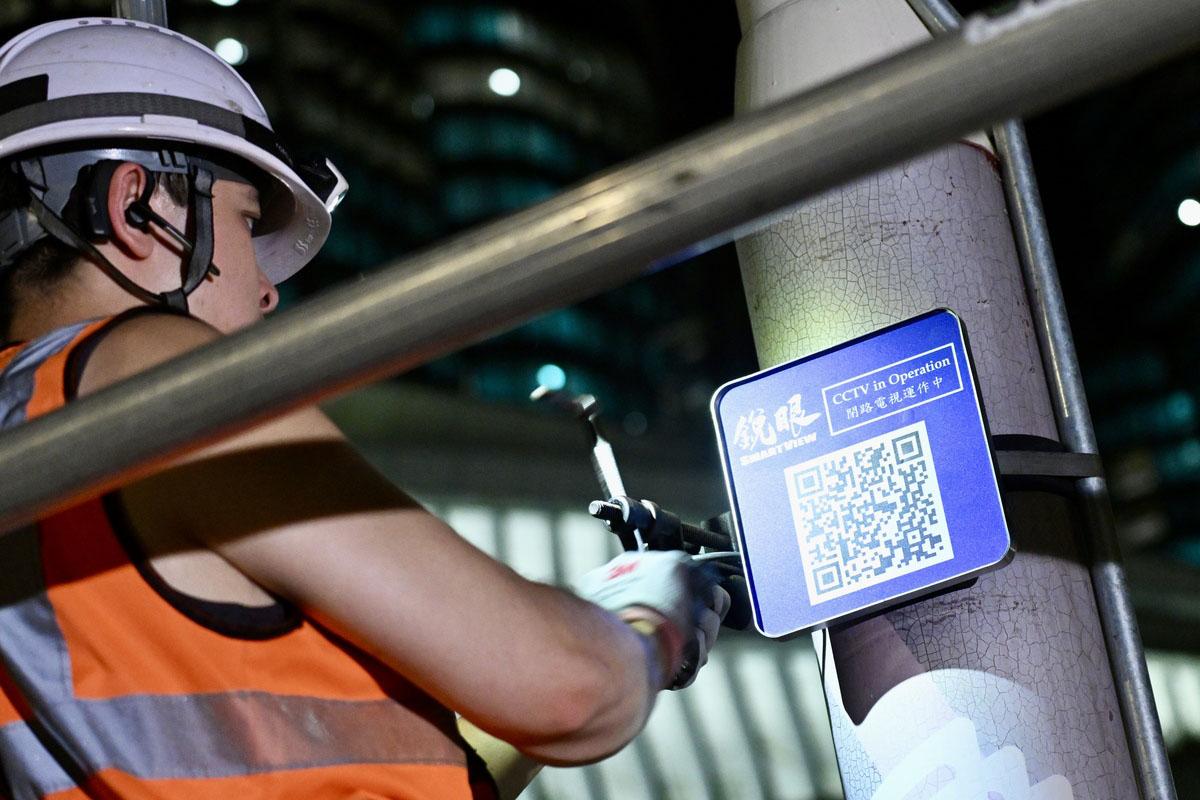 警方今年目標是安裝不少於5,000支「銳眼」鏡頭。(政府新聞網)