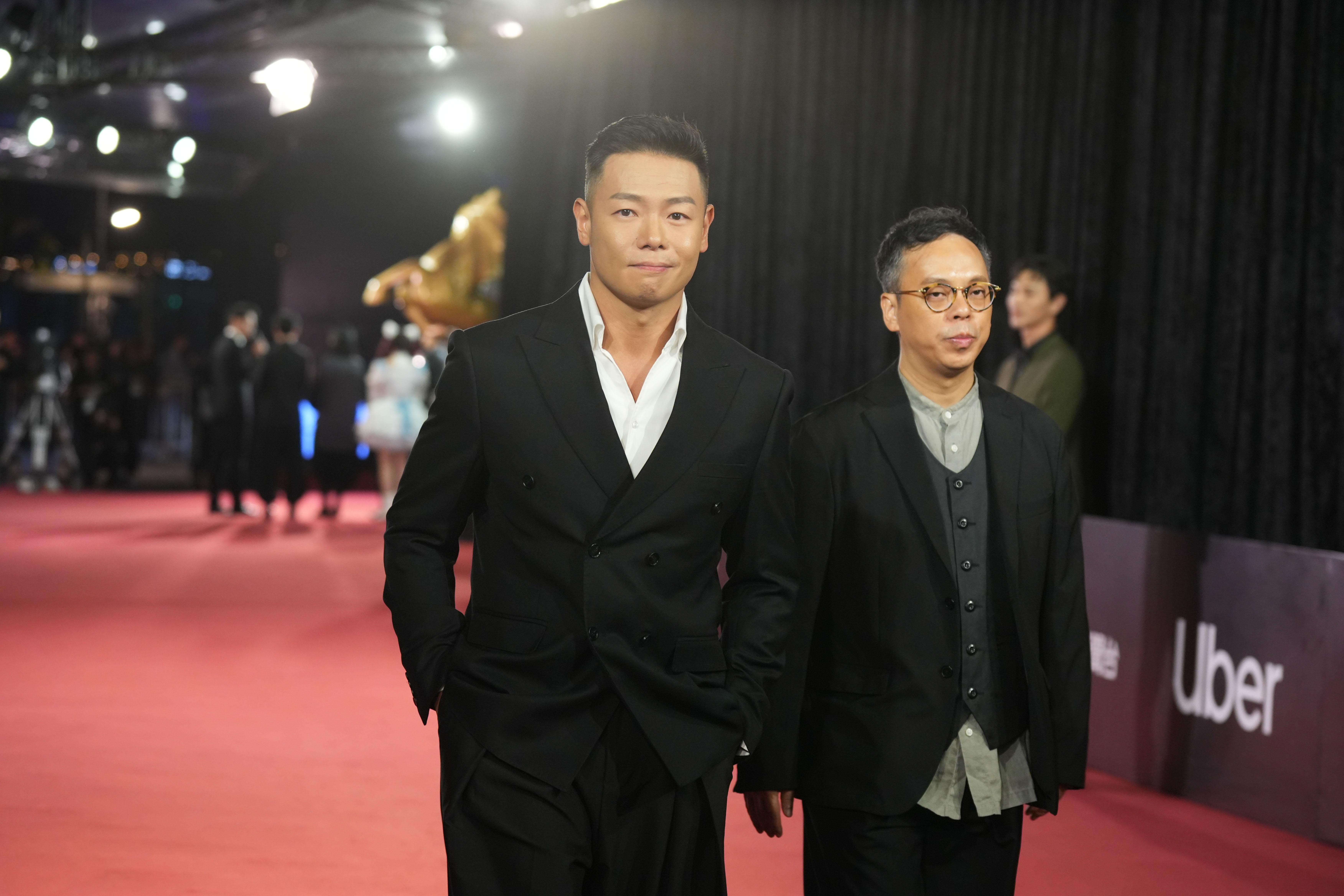 《觸電》導演梁國輝、動作設計羅浩銘(左)