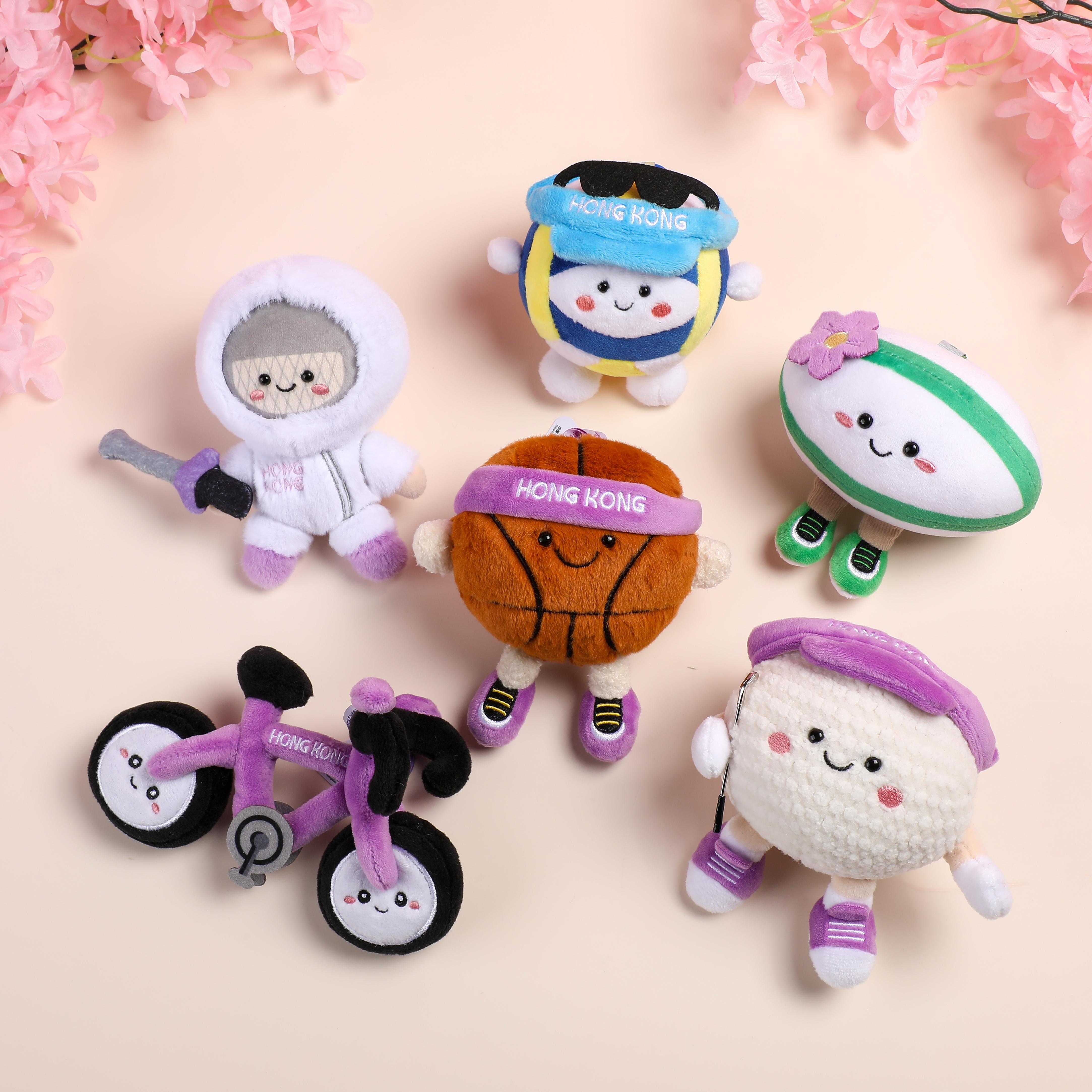 「主場出撃」第十五屆全國運動會毛絨玩偶掛件盲盒 HK$89