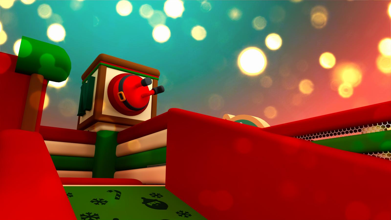 小朋友上到高台會看見一個熟識的身影,細心一看原來是聖誕老人!