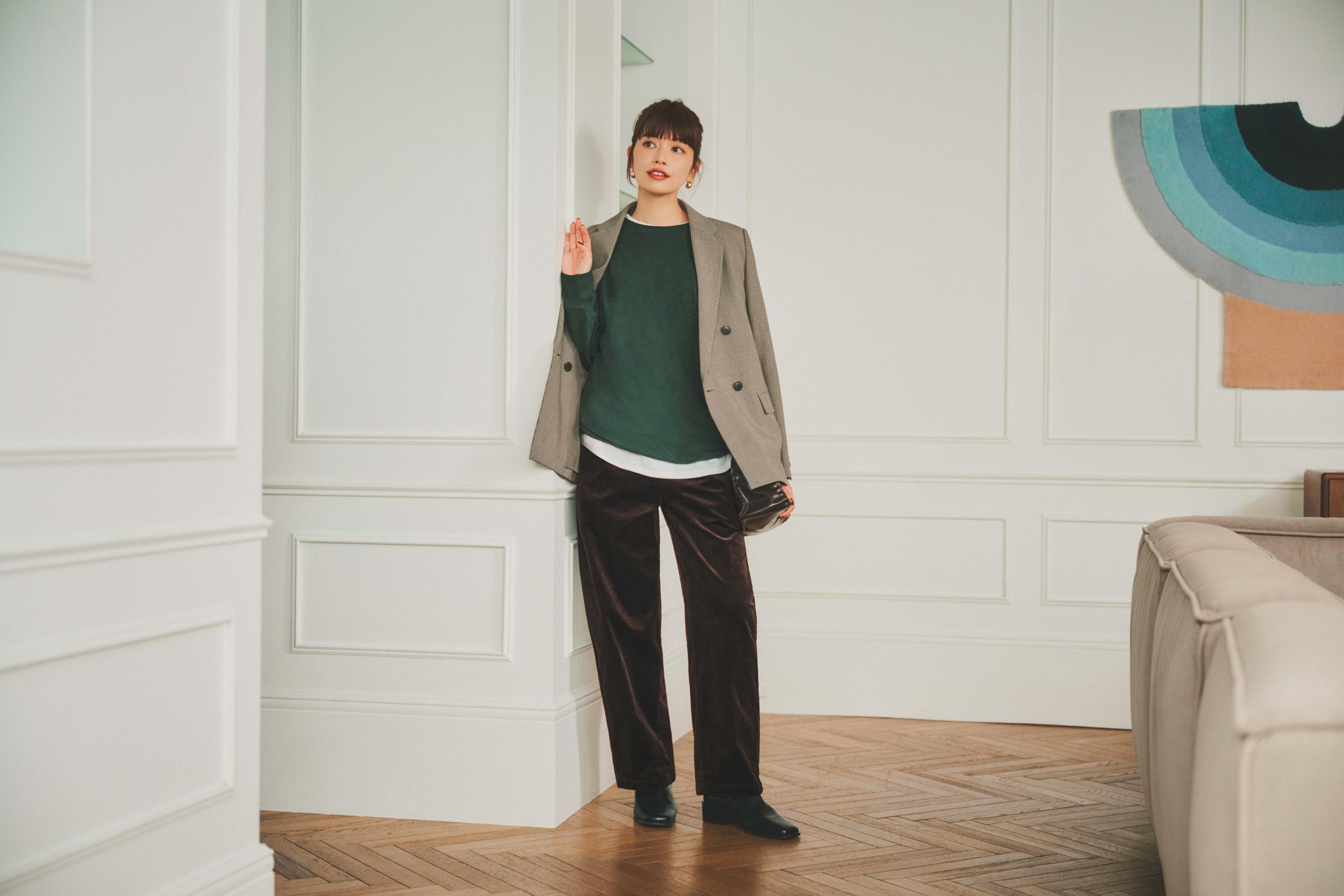 女裝 柔軟針織搖粒絨圓領 T 恤 感謝價格 $99(原價$129)