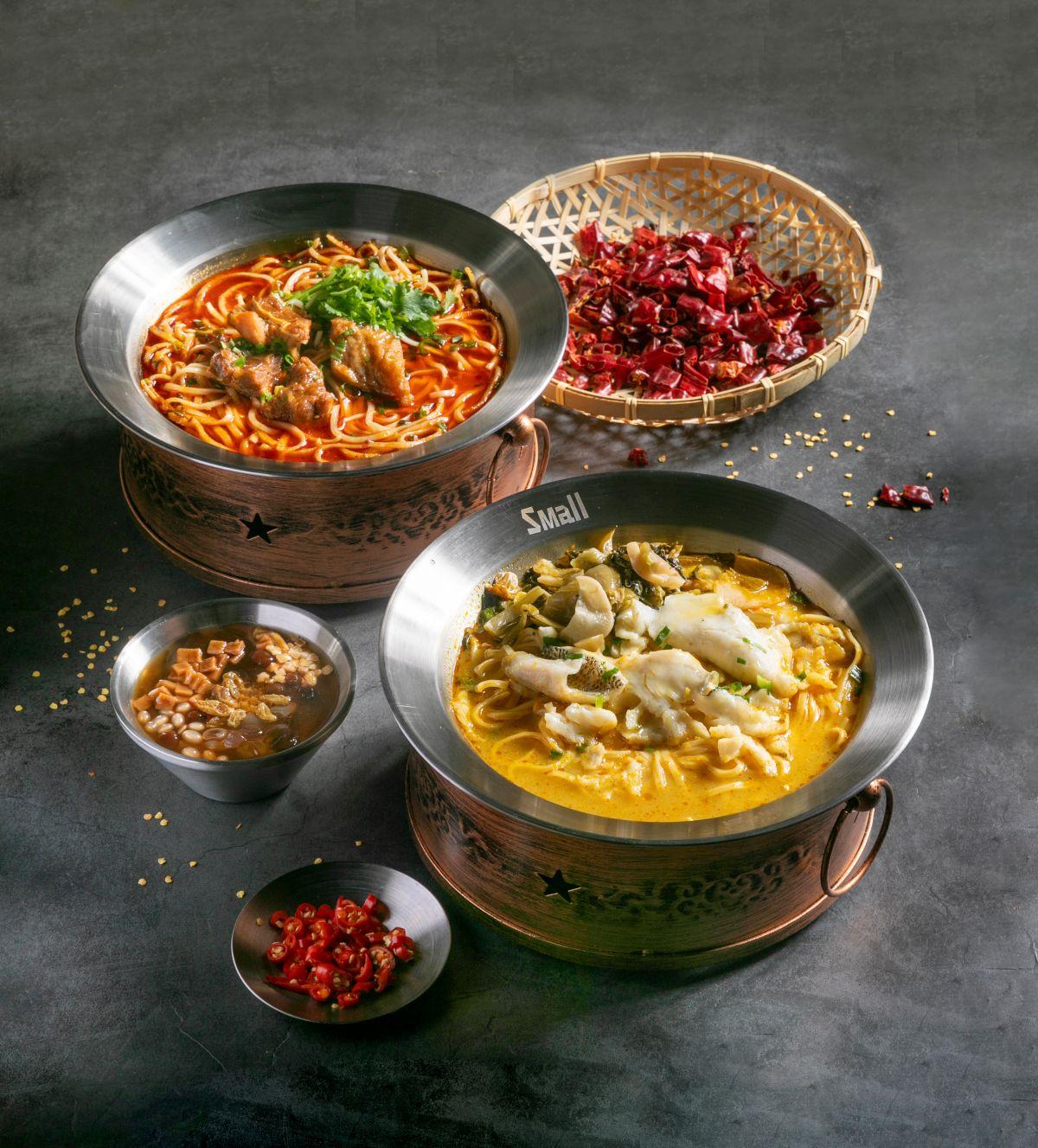 人氣四川小麵品牌撒冒小麵,主打重慶小麵和成都冒菜。