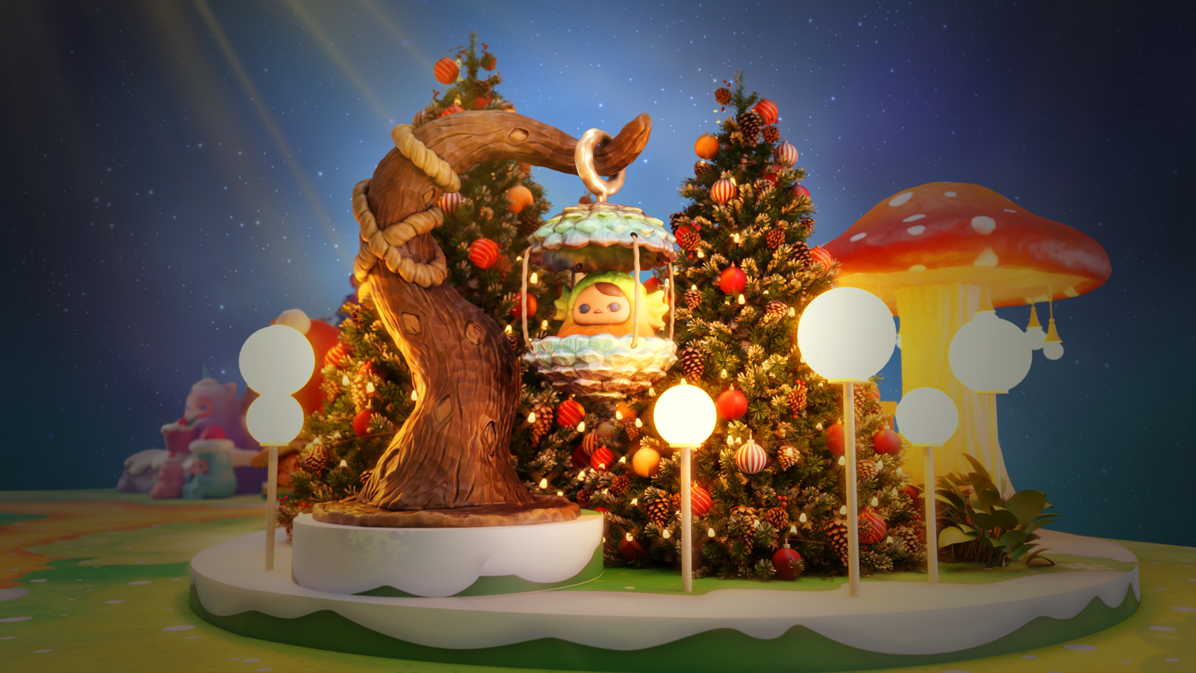 德福廣場冬日「Pucky聖誕奇幻森林」