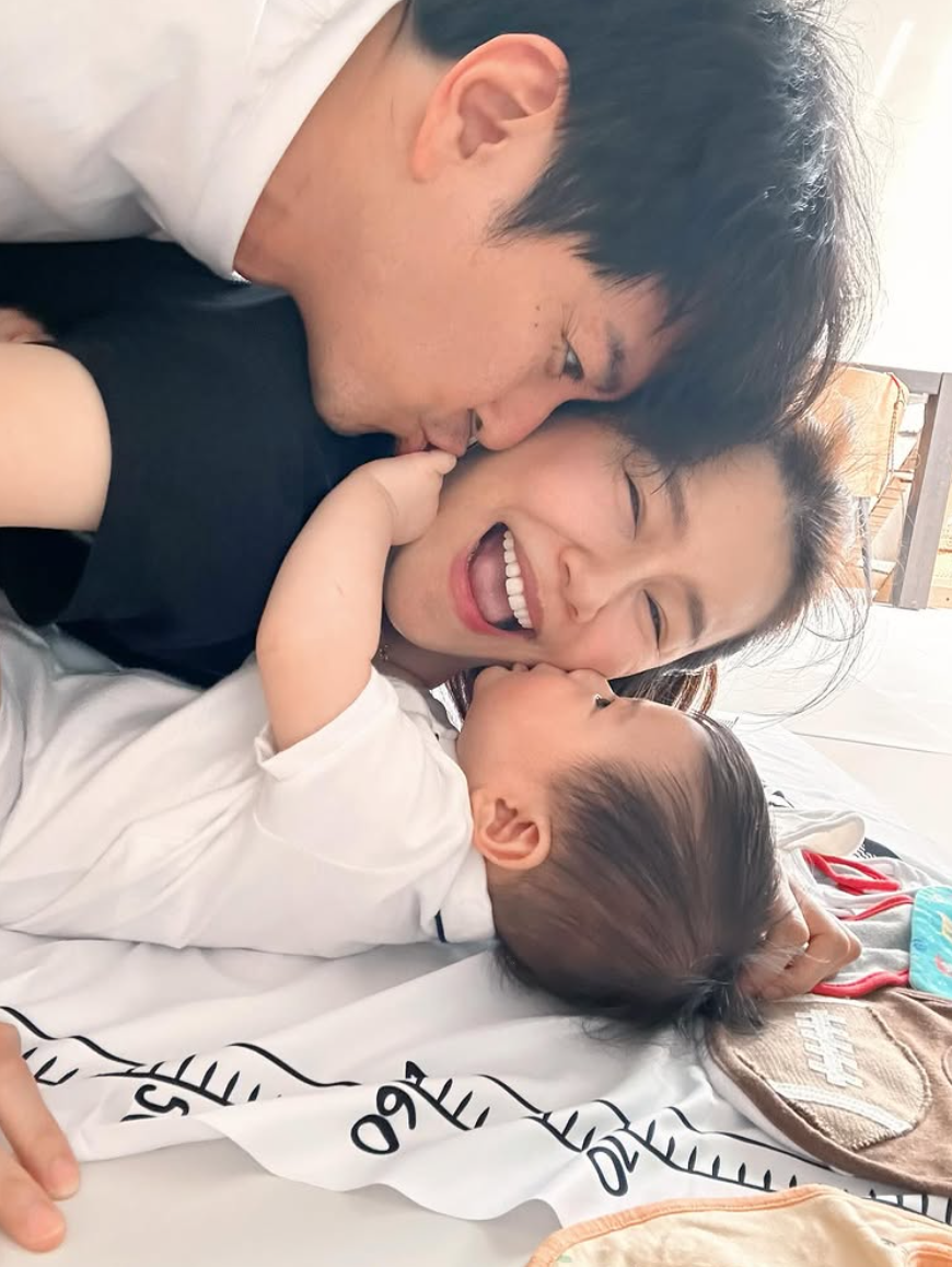 蕭正楠與黃翠如今年3月迎來愛情結晶品「蕭哈哈」。