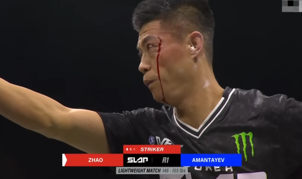 中國通背拳傳人「打耳光」大賽 遭摑3掌流鼻血翻白眼昏倒(有片)