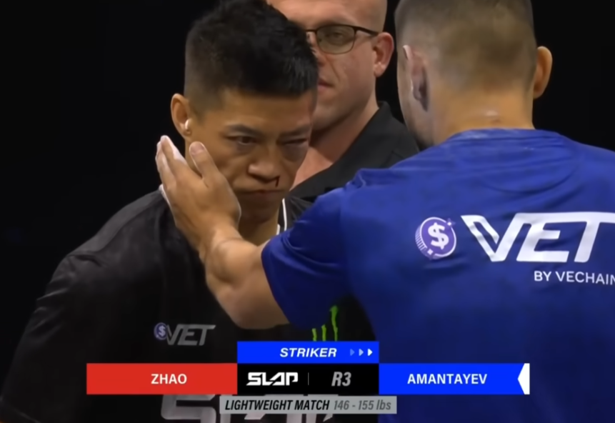 中國通背拳傳人「打耳光」大賽 遭摑3掌流鼻血翻白眼昏倒(有片)