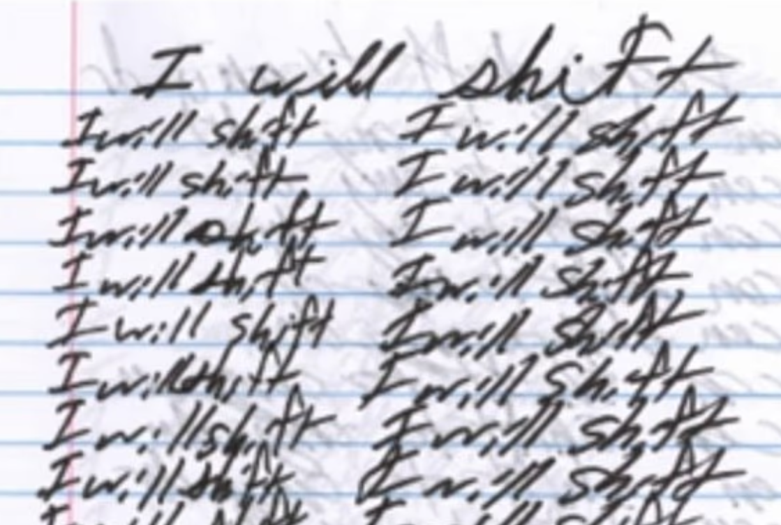 佩拉爾塔的日記多次寫下「I will shift」。(互聯網)