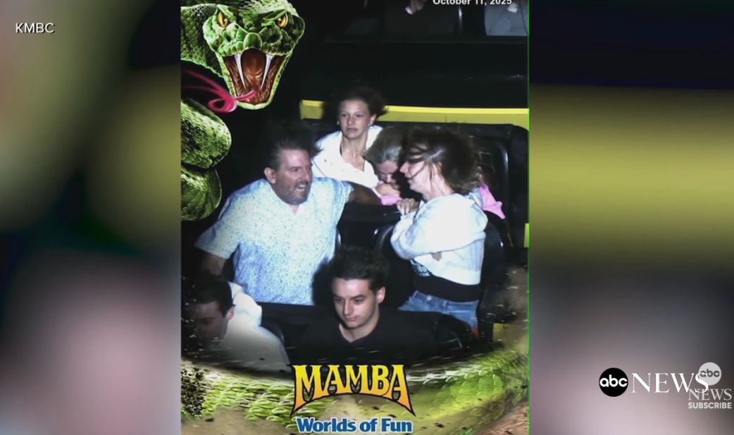 女童搭過山車安全帶突鬆脫 幸獲前座夫婦緊抓不放