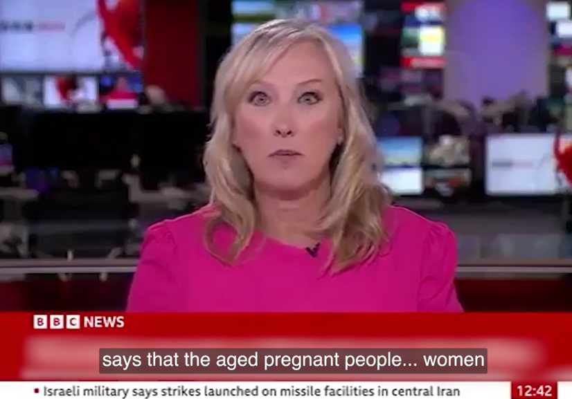 但她之後立即補充一句「女性」,並做出這個表情,引起公司關注。(互聯網)