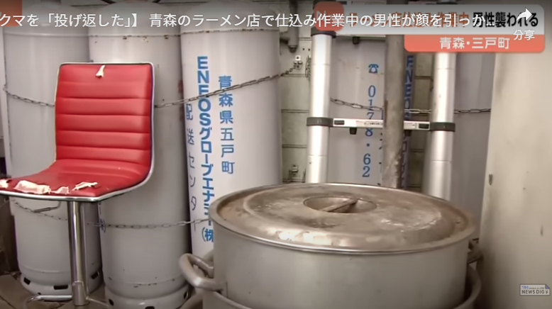 日本熊害|拉麵店員遭熊偷襲以為大狗 滿臉血仍繼續工作