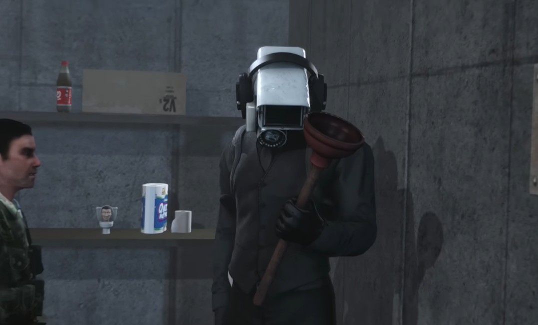 新詞「skibidi」源自網路動畫《Skibidi Toilet》。(互聯網)