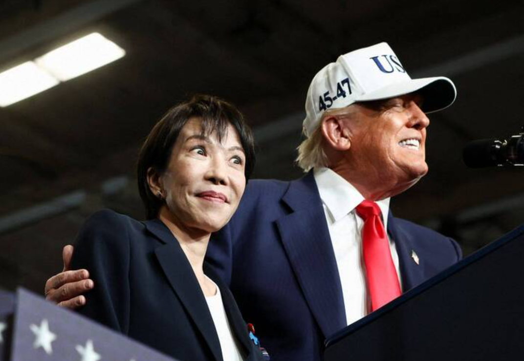 日本首相高市早苗10月底上任後,與美國總統特朗普會面。(路透社)