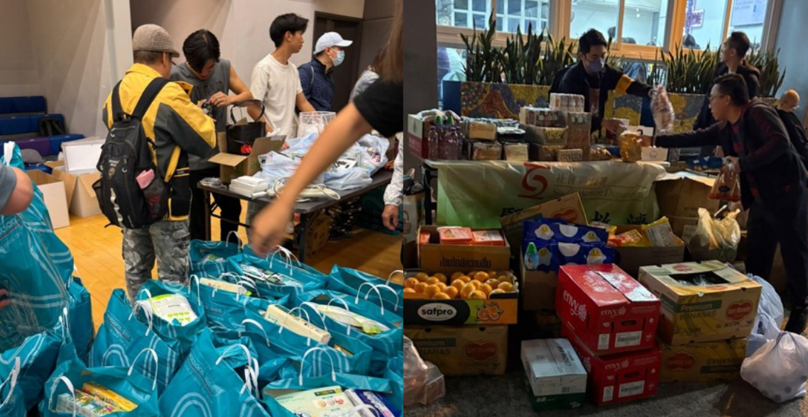 屈臣氏、百佳、豐澤及屈臣氏蒸餾水,昨天全力協調,把接近2萬件所需物資送往臨時庇護中心,包括蒸餾水、食品、日用品、叉電用品等支援受影響的居民。(屈臣氏集團FB)
