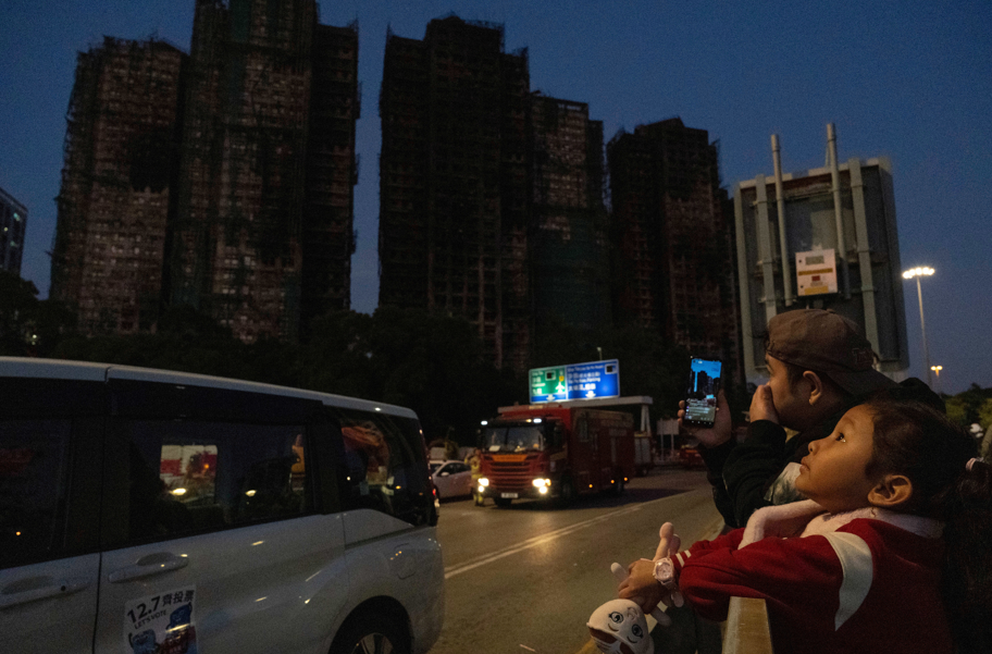 大埔宏福苑五級火(美聯社)