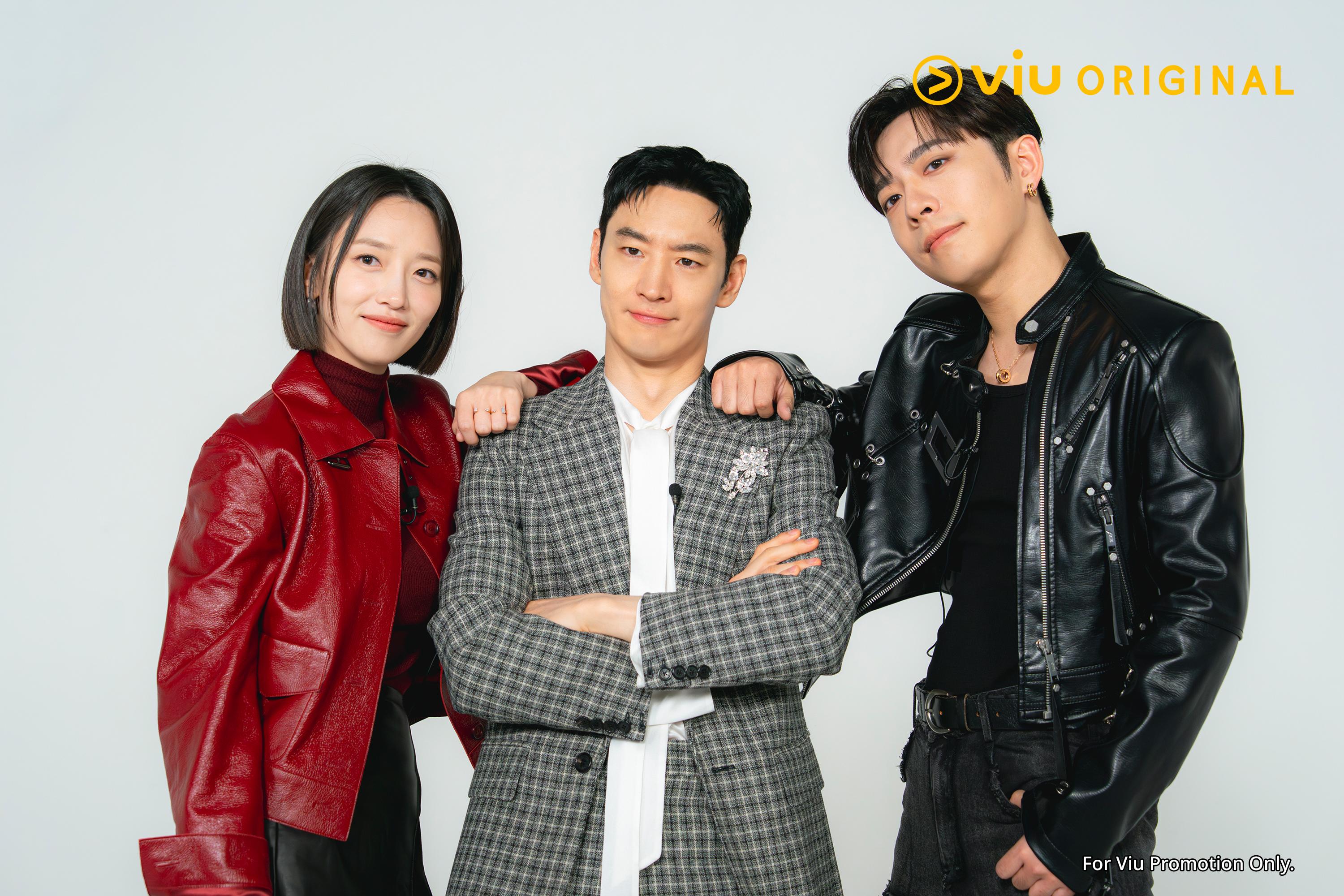 表藝珍、李帝勳、呂爵安忍笑扮Cool。