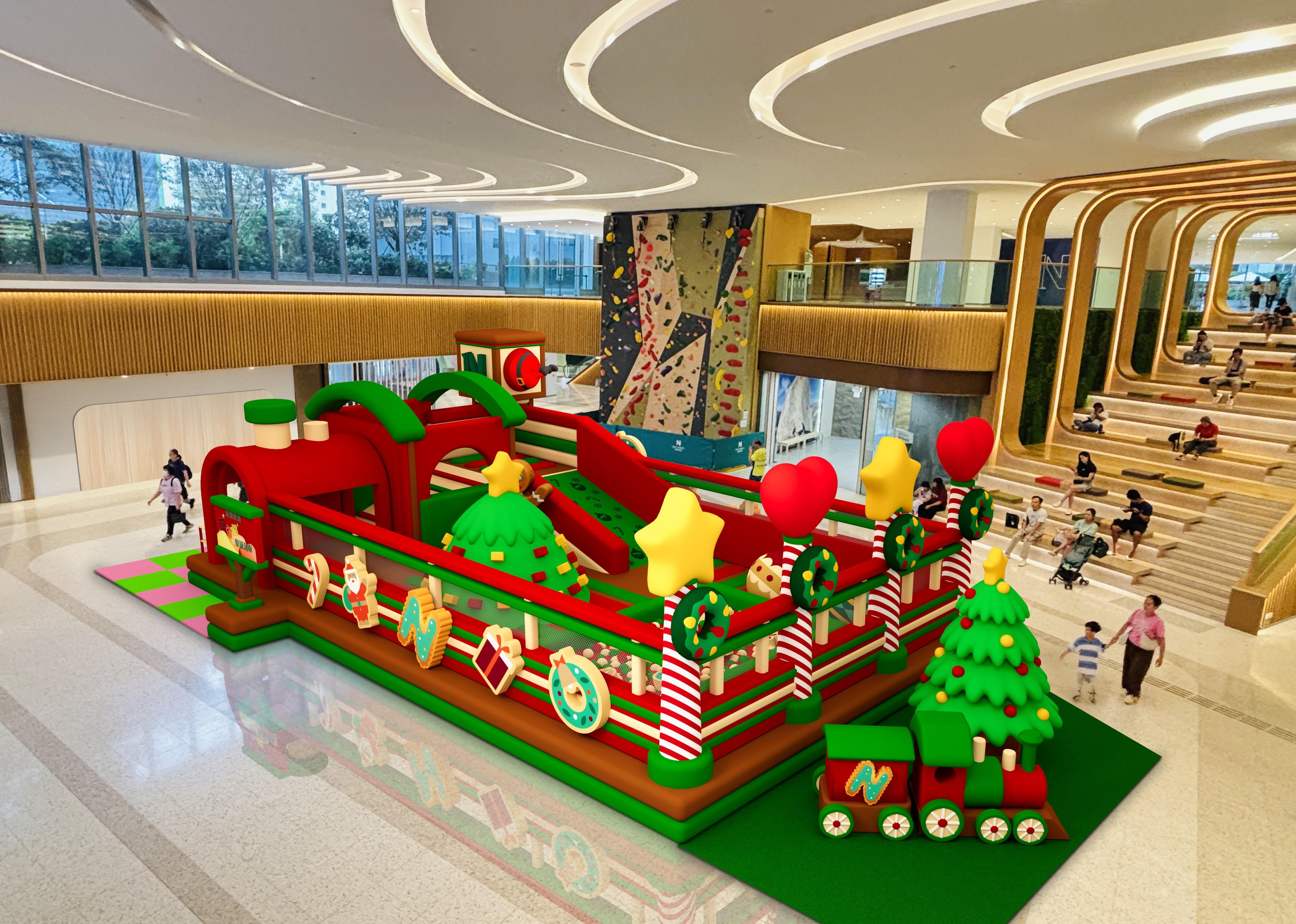 「彈彈跳聖誕列車」駛進朗壹廣場