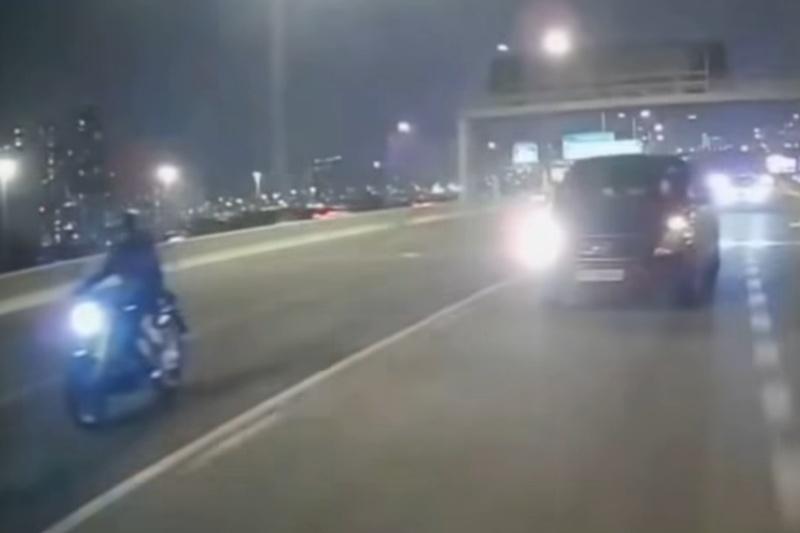 客貨車司機疑連切兩條行車線前未有留意交通情況。(FB/車cam L(香港群組))