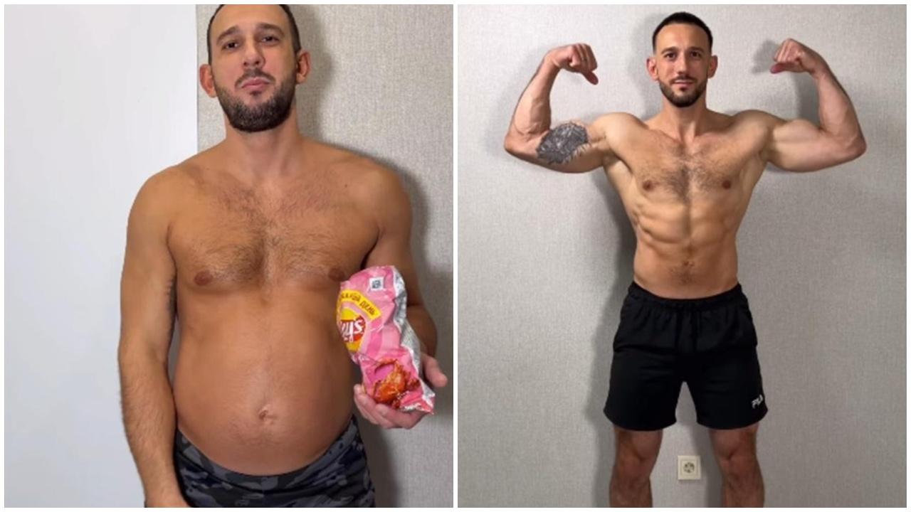 Dmitry Nuyanzin,為了完成1項飲食「馬拉松」挑戰,花了數週時間狂吃不健康的食物。(IG)