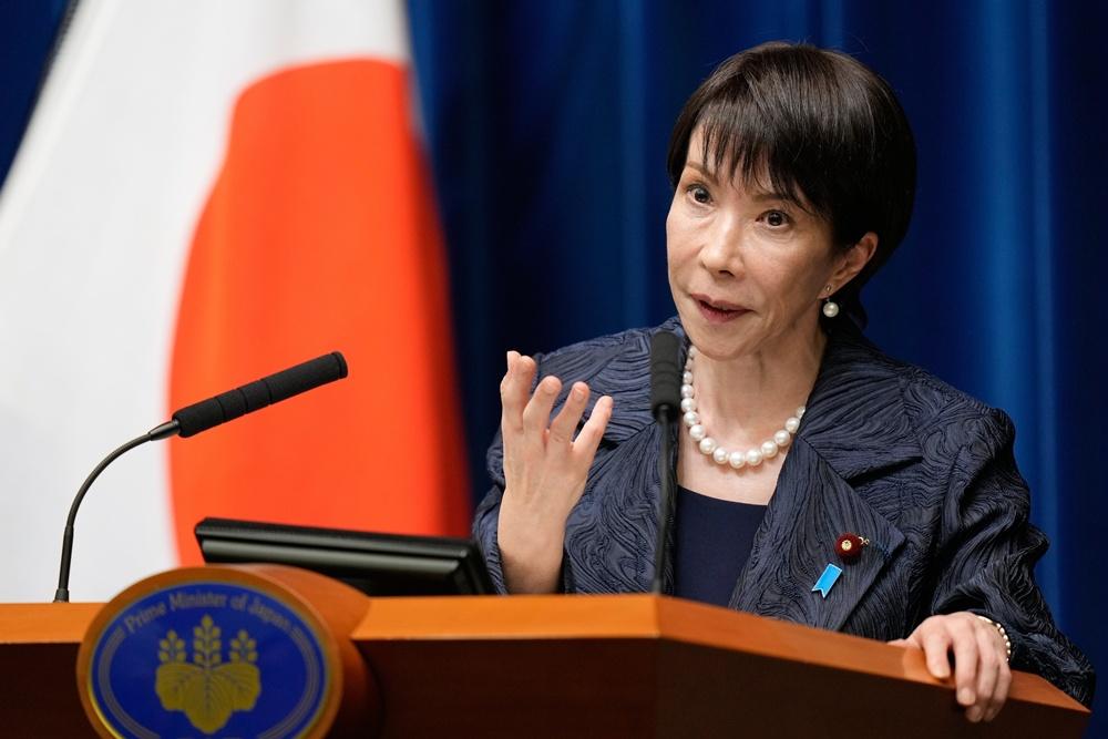 高市早苗拒透露有否與特朗普談及其涉台言論。(AP)
