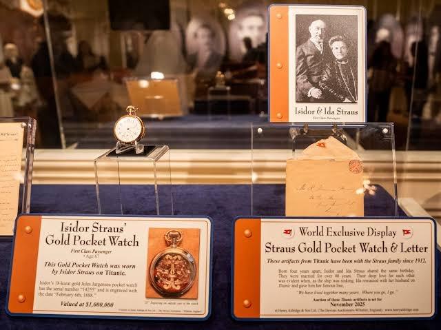 這隻懷錶在事故發生後的113年來從未公開展出過,預計將會以100萬英鎊(約1,000萬港元)的天價成交。(X)