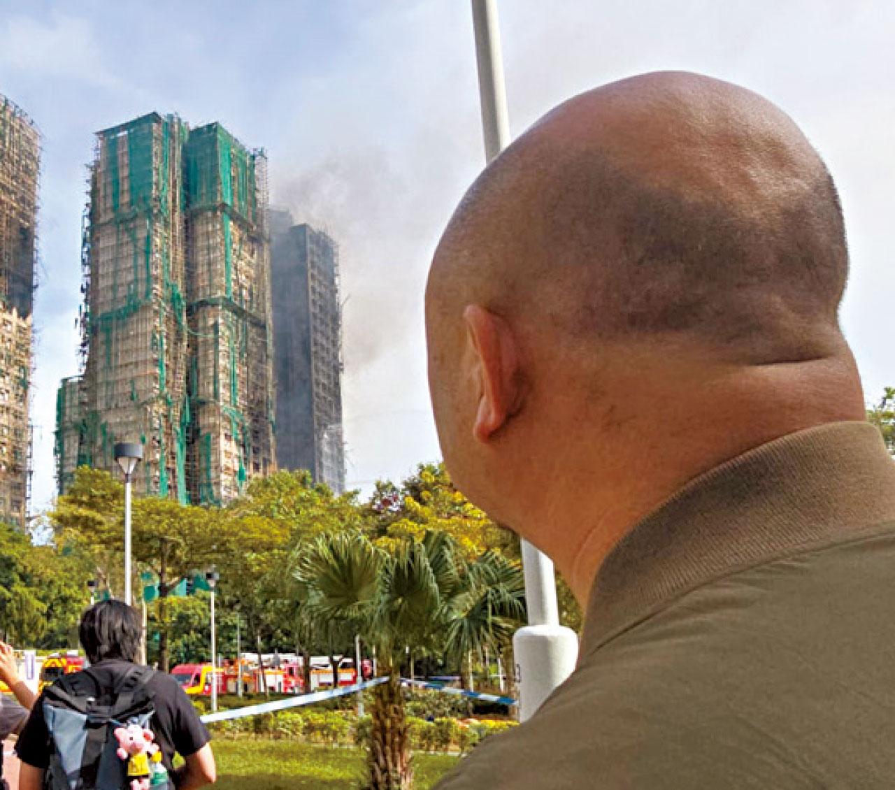 大埔宏福苑五級火 街訪