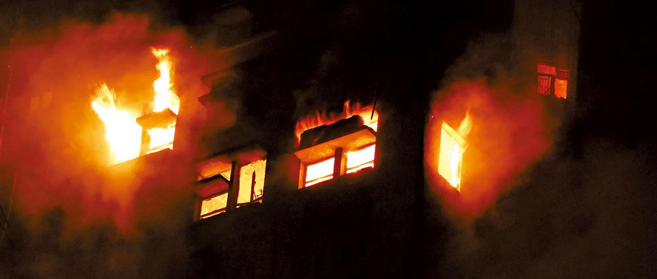 大埔宏福苑五級火 火警