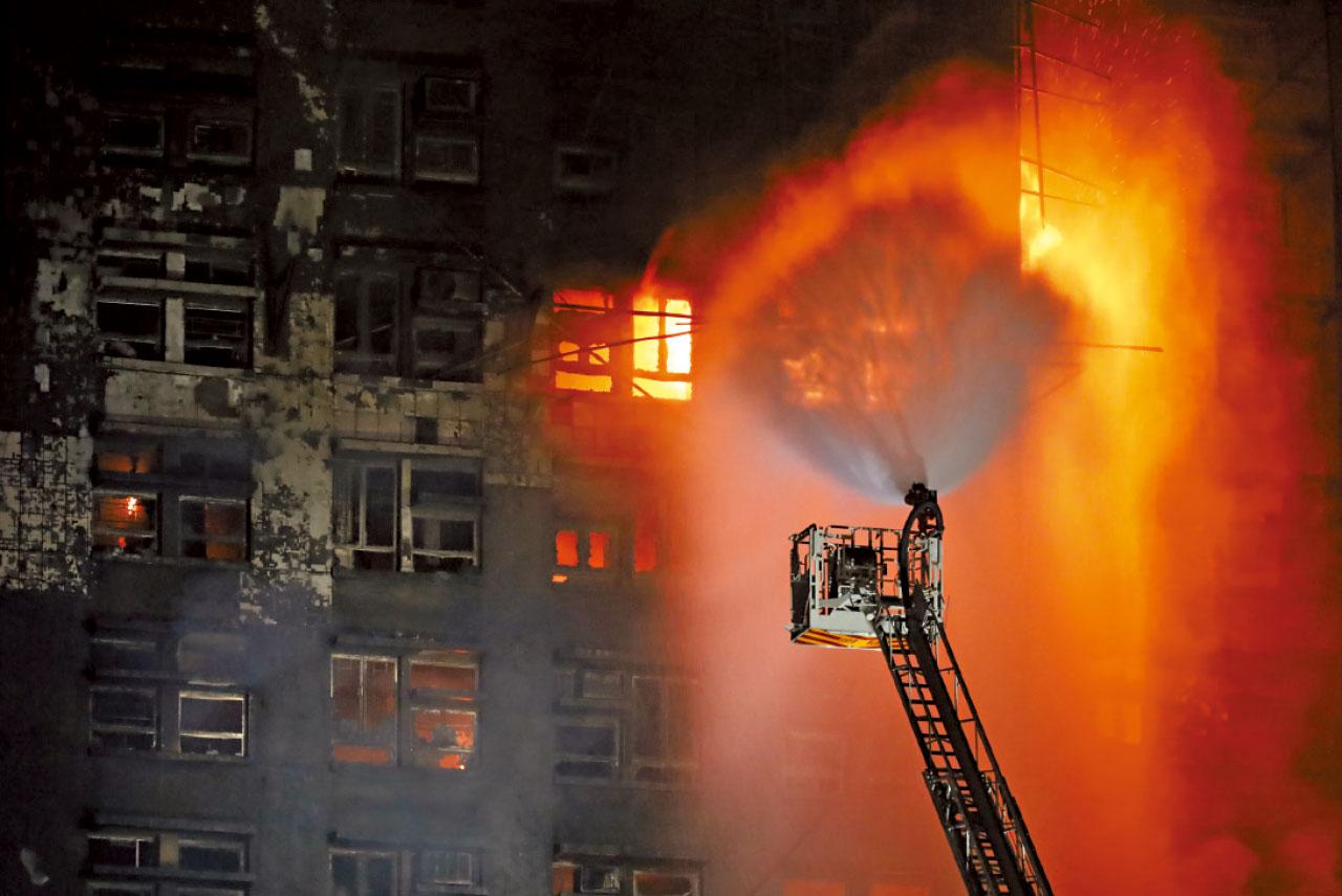 大埔宏福苑五級火 火警