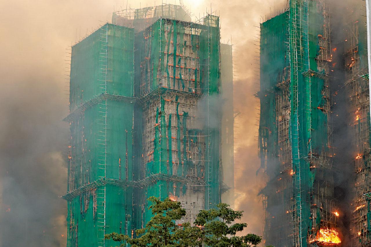 大埔宏福苑五級火 火警