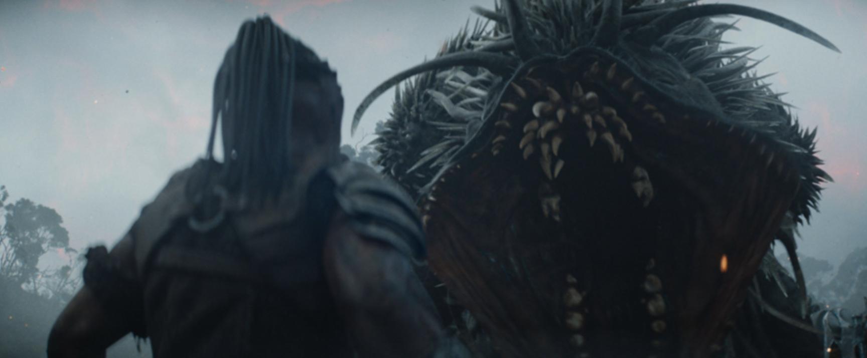 《鐵血戰士 蠻荒廝殺》片中幾乎沒有人類角色,因此也看不到標誌性的剝皮和抽脊椎等血腥場面。