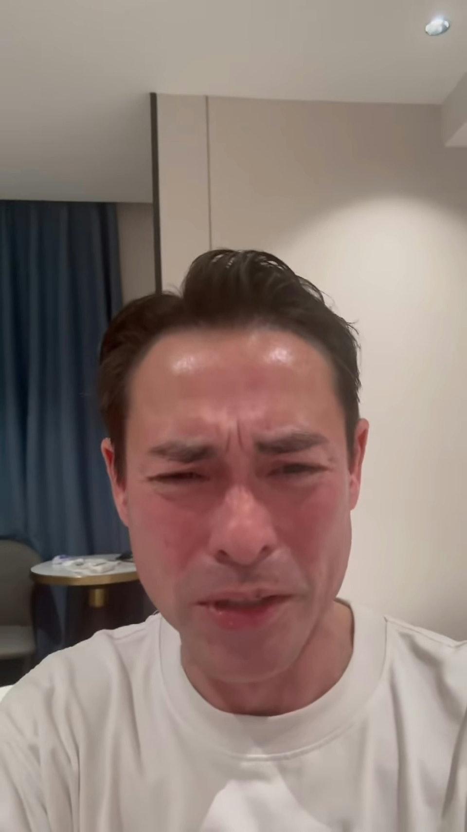 海俊傑上星期六晚在IG喊住直播,聲淚俱下為急性肝衰竭的妻子莫家慈籌醫藥費。