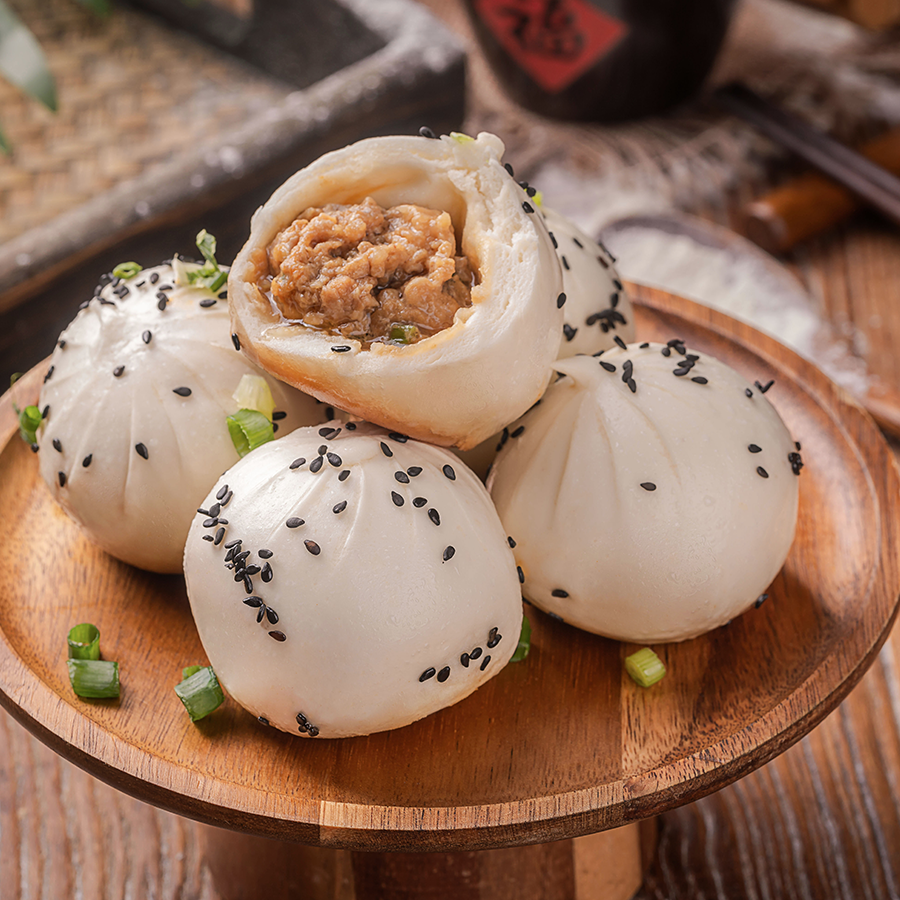 生煎包(日間$18/3個,晚間$20/3個)