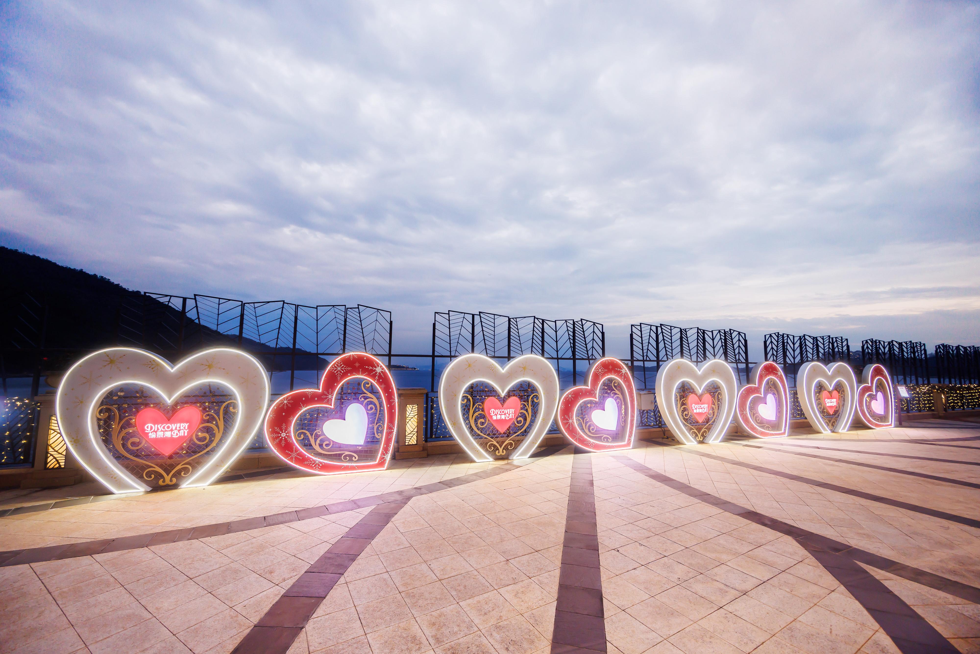 愉景北商場的心鎖長廊